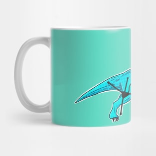 Retro dinosaur screaming (tortoise) Mug